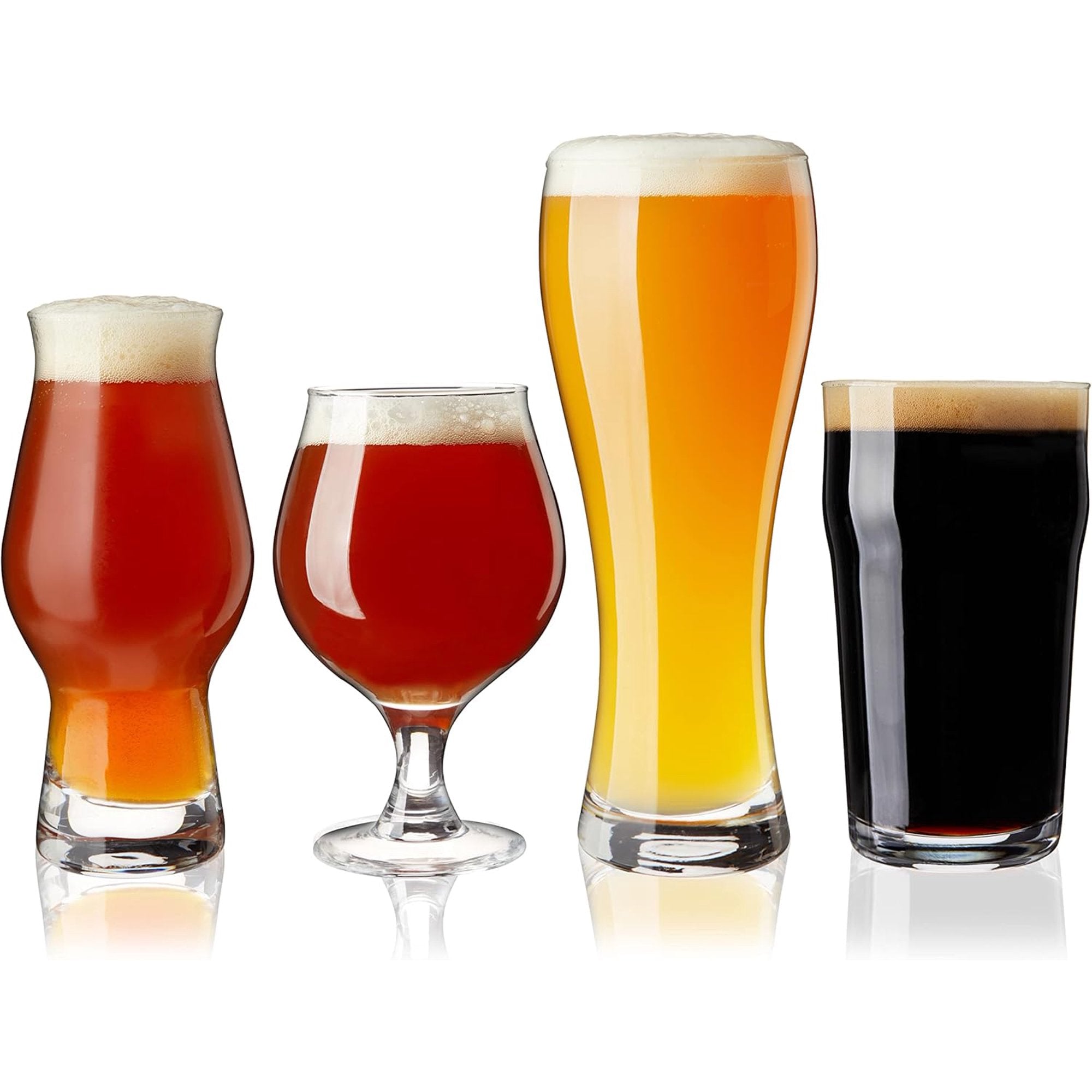 Craft beer tasting set glass, dishwasher safe, tulip, set of 4