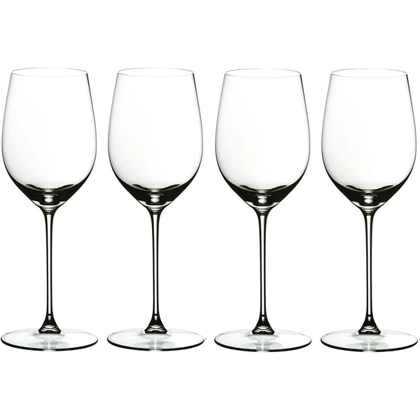 Riedel Viognier and Chardonnay Wine Glasses Dishwasher Safe White Wine Glass Set, 4 Pack