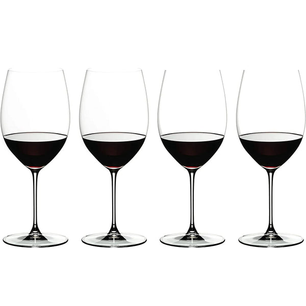 Riedel Wine Glasses for Merlot or Cabernet Drinkware Large Red Wine Glass with Stem, Set of 4