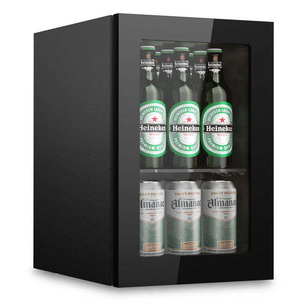 Simzlife 6 Bottles and 24 Cans Mini Beverage Refrigerator & Portable Wine Cooler Refrigerator