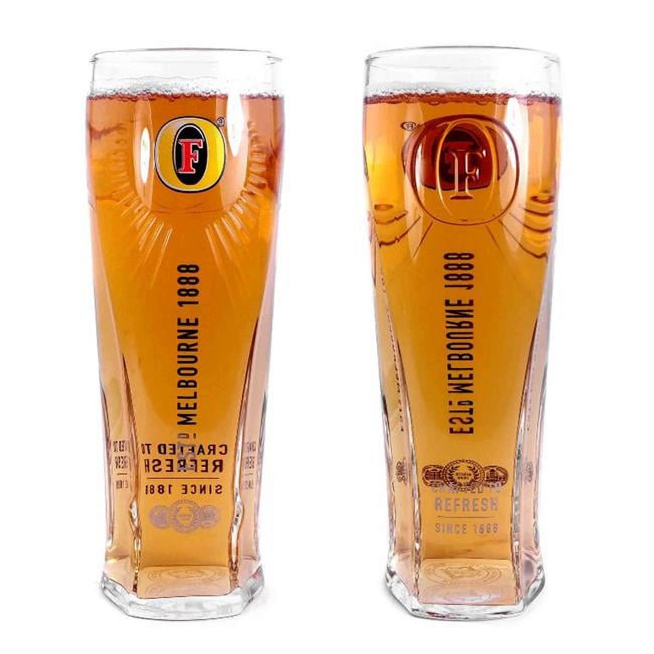 Tuff Luv Fosters Barware CE Original Pint Beer Glass Glasses, 20 oz